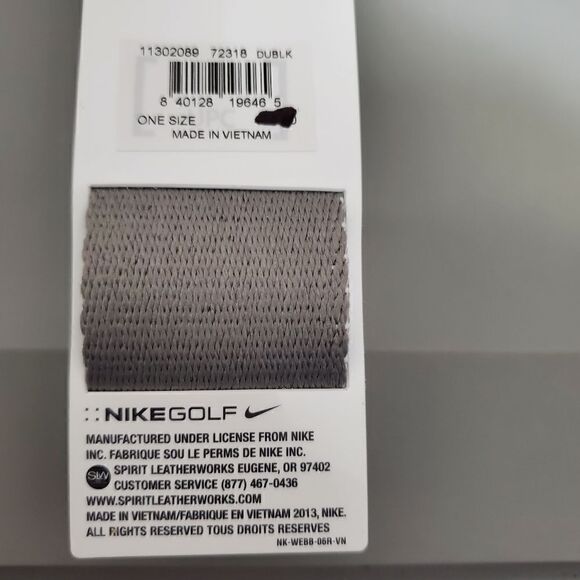Nike Golf the Web Belt Gray Reversible Adjustable One Size New in Package - Picture 2 of 8